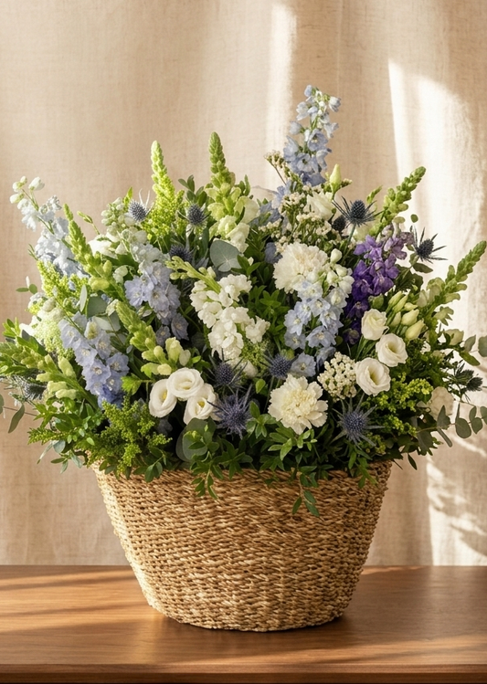 CESTO L FLORES DE TEMPORADA