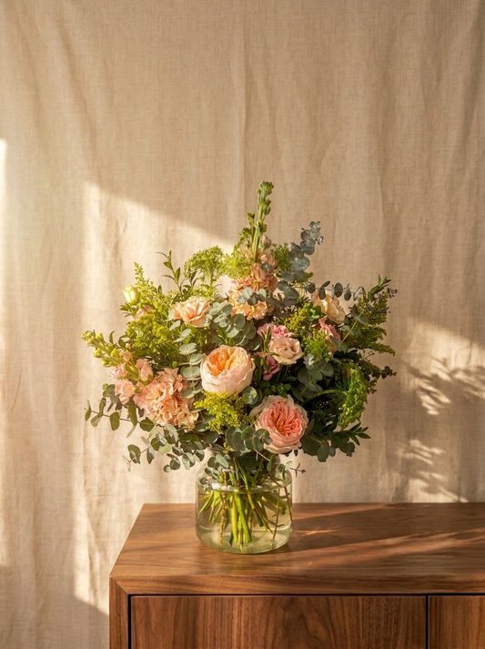 JARRÓN M FLORES DE TEMPORADA